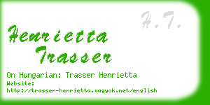 henrietta trasser business card